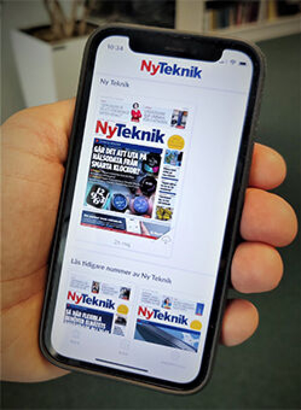 Ny Tekniks nya e-tidningsapp. Foto: Anna Orring Ny Tekniks nya e-tidningsapp. Foto: Anna Orring