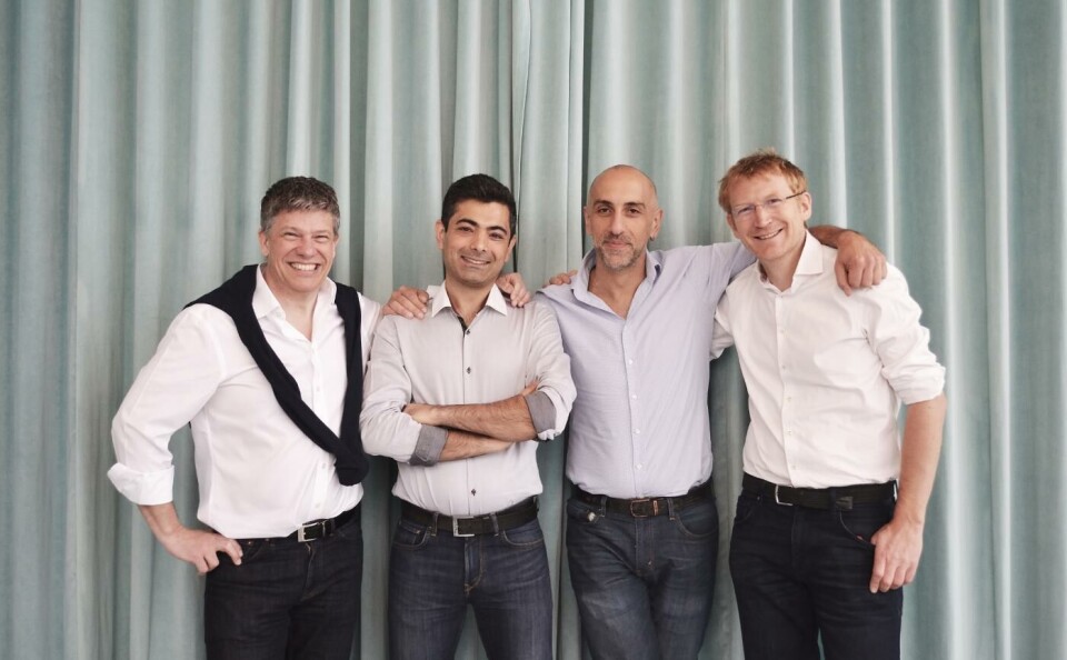 Xenergic. Grundare Anders Berglund, Babak Mohammadi, Joachim Rodrigues och Linus Wiebe. Foto: Xenergic Xenergic. Grundare Anders Berglund, Babak Mohammadi, Joachim Rodrigues och Linus Wiebe. Foto: Xenergic