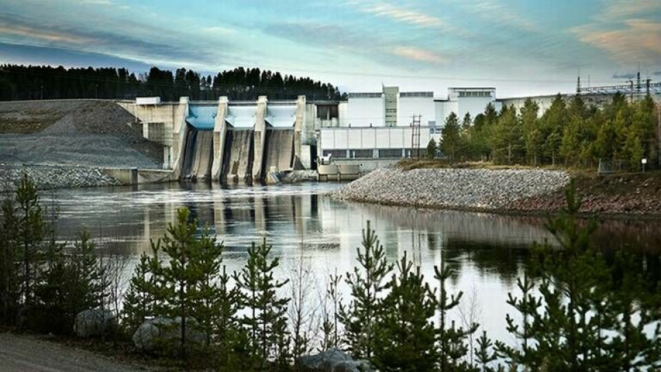 Porsi kraftstation i Luleälven. Vattenkraften utgör den största delen av svensk elproduktion. Foto: Vattenfall