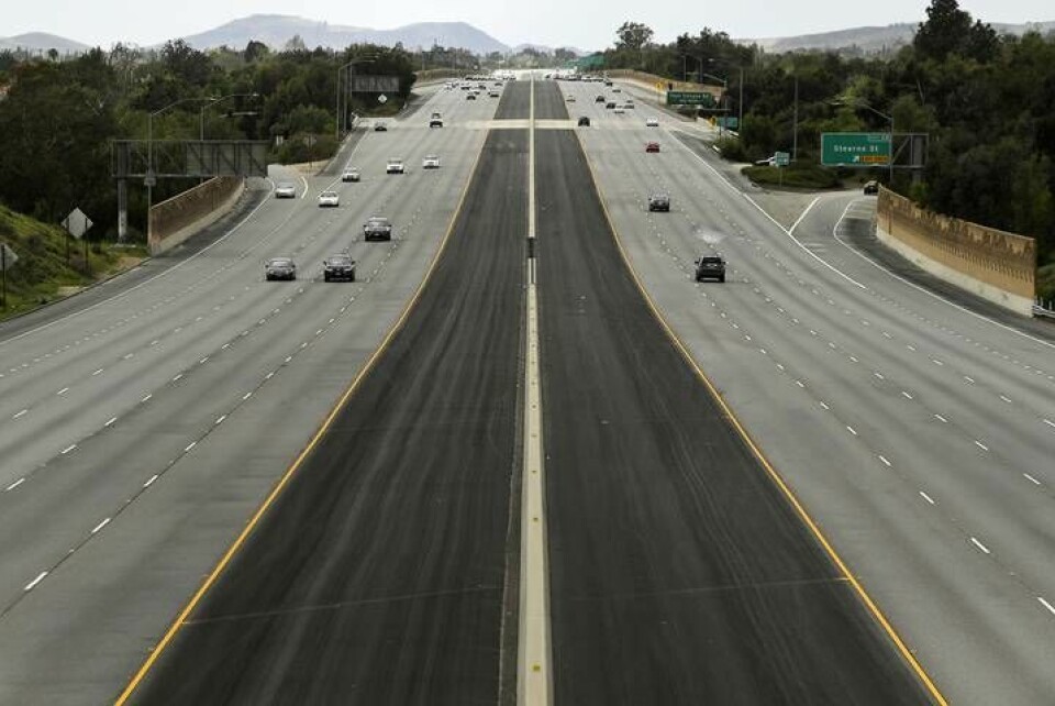 En amerikansk motorväg i Sim Valley i Kalifornien. Foto: Mark J. Terrill/AP/TT