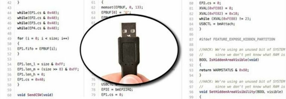 Koden till hacket som via usb tar kontrollen över en dator har nu släppts fri av två forskare. Foto: Adam Caudill & Colourbox