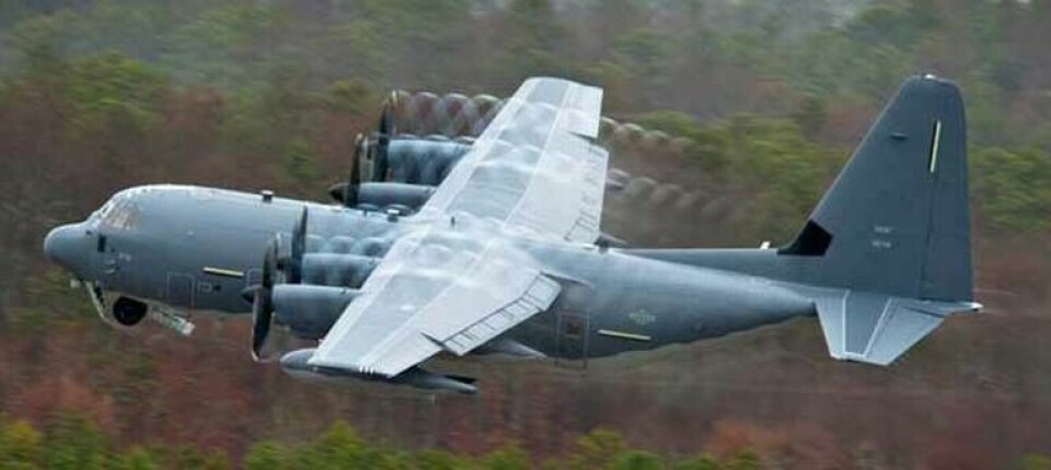Transportflygplanet Hercules C-130 är en tänkbar plattform för drönare enligt Darpa. Foto: Lockheed Martin