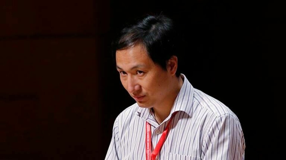 Kinesiske forskaren He Jiankui. Foto: AP Photo/Kin Cheung/TT