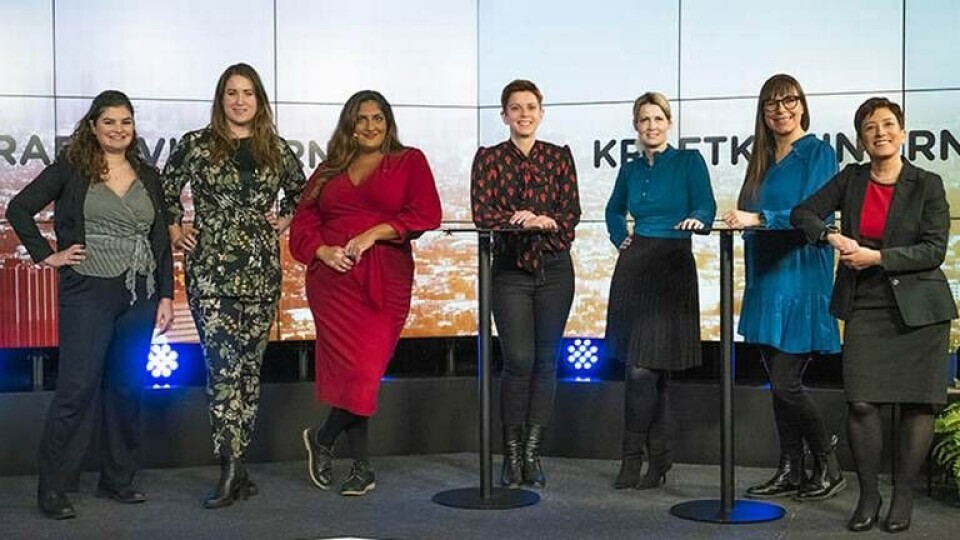 Kraftkvinnornas styrelse: Amira El-Bidawi, Emma Wiesner, Natalie Sial, Karin Jonsson, Anna Nordling, Helena Olssén, Ambra Sannino. Foto: Stina Axelsson, APM Kraftkvinnornas styrelse: Amira El-Bidawi, Emma Wiesner, Natalie Sial, Karin Jonsson, Anna Nordling, Helena Olssén, Ambra Sannino. Foto: Stina Axelsson, APM
