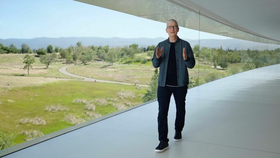 Tim Cook, vd för Apple, vid öppningen av WWDC 2022. Foto: Press
