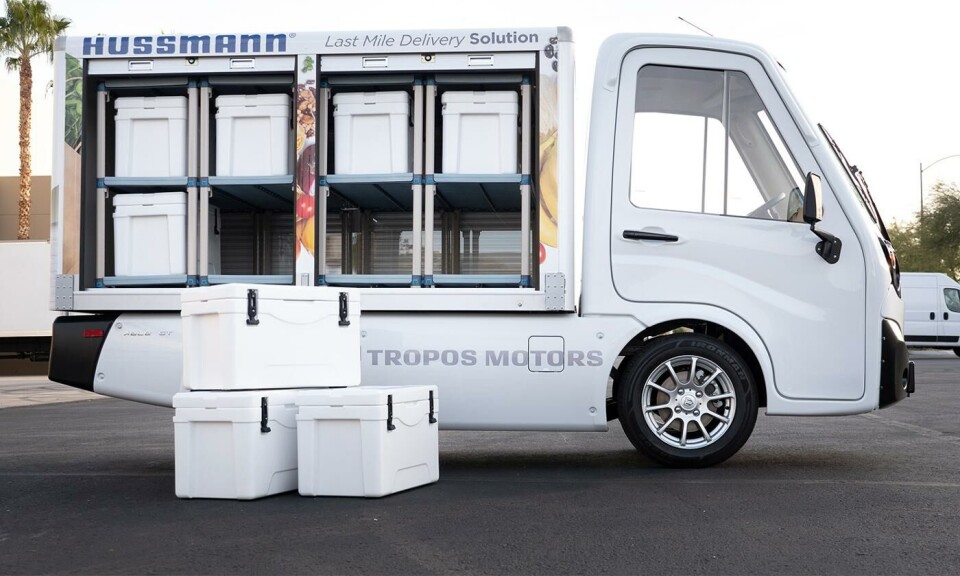Mini-kylbil från Tropos Motors. Foto: Tropos Motors Mini-kylbil från Tropos Motors. Foto: Tropos Motors