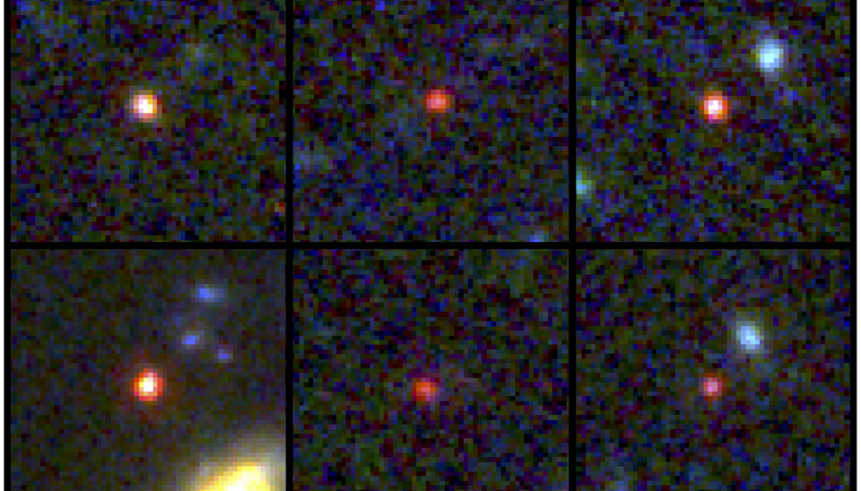 Sex massiva objekt från det tidiga universum har observerats.