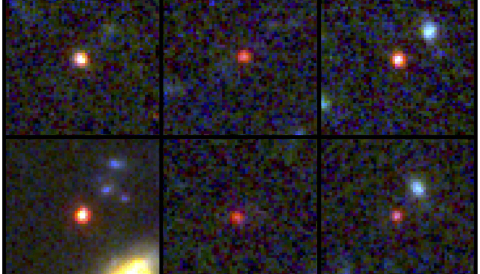 Sex massiva objekt från det tidiga universum har observerats. Sex massiva objekt från det tidiga universum har observerats.