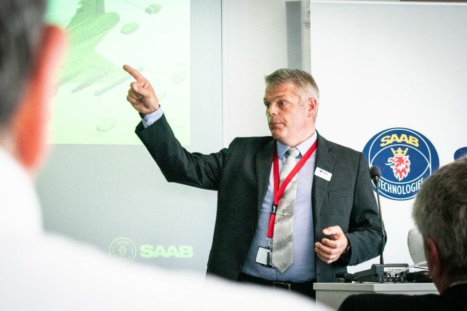 Petter Bedoire, teknisk chef på Saab. Foto: Johan Kristensson Petter Bedoire, teknisk chef på Saab. Foto: Johan Kristensson