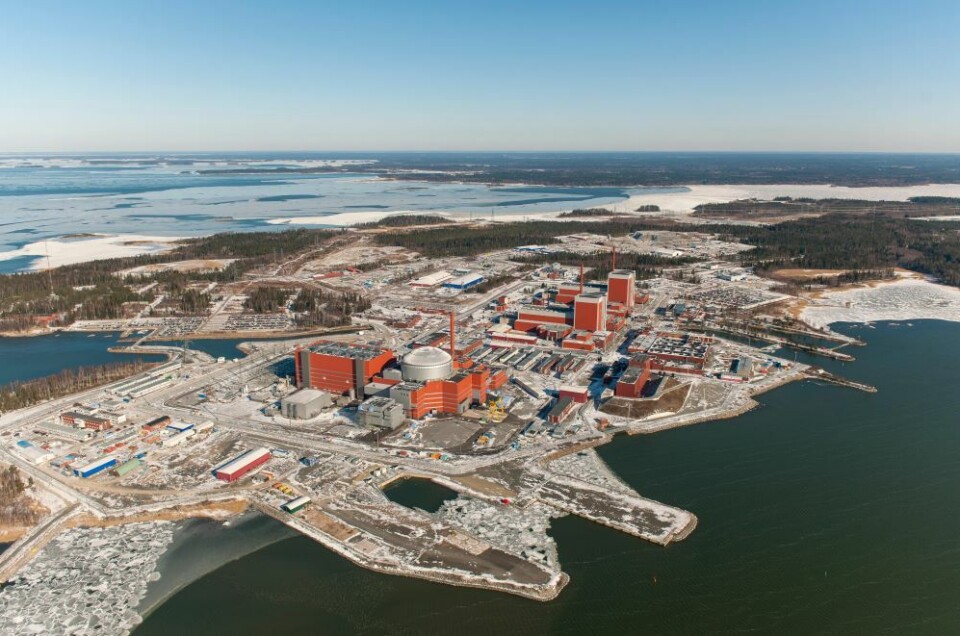 Halvön Olkiluoto, med kärnreaktorerna 1, 2 och 3 med samma namn. Foto: TVO Halvön Olkiluoto, med kärnreaktorerna 1, 2 och 3 med samma namn. Foto: TVO