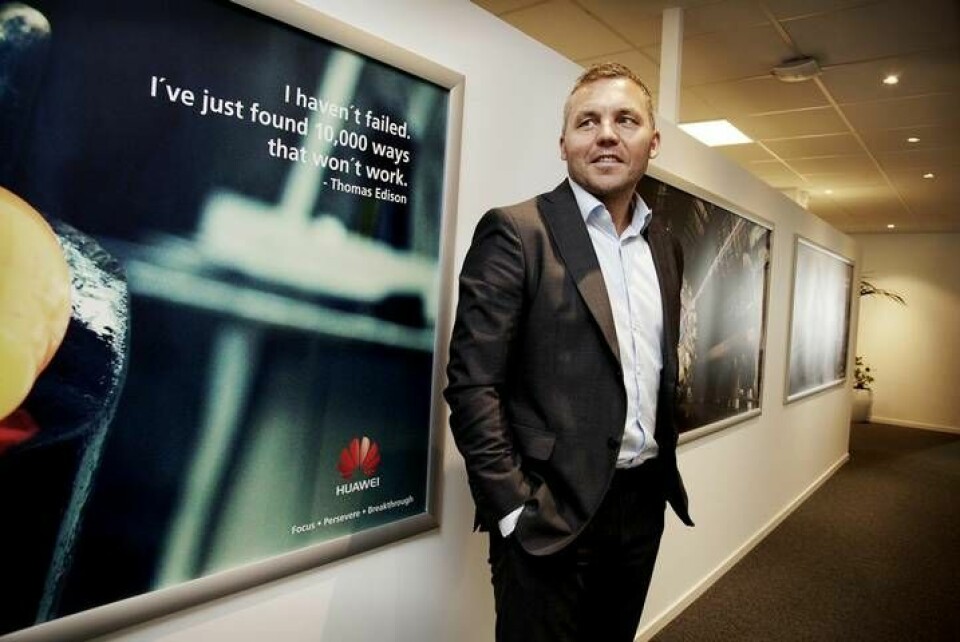 Kenneth Fredriksen är chef för Huawei i Sverige. Foto: Jörgen Appelgren