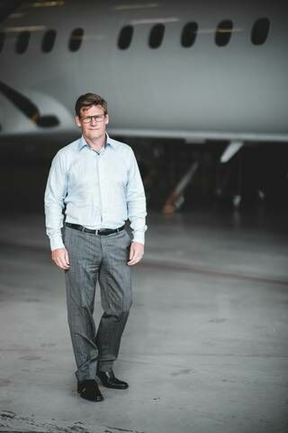 Christopher Jouannet, projektledare samt ingenjör inom avancerad design på Saab Aeronautics. Foto: Saab
