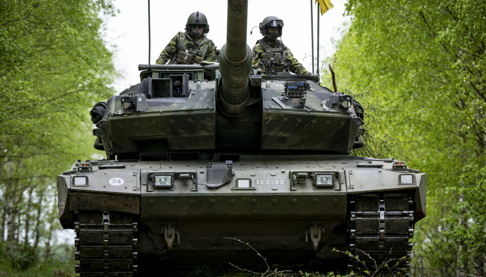 Sverige skickar stridsvagnar till Ukraina. Arkiv.