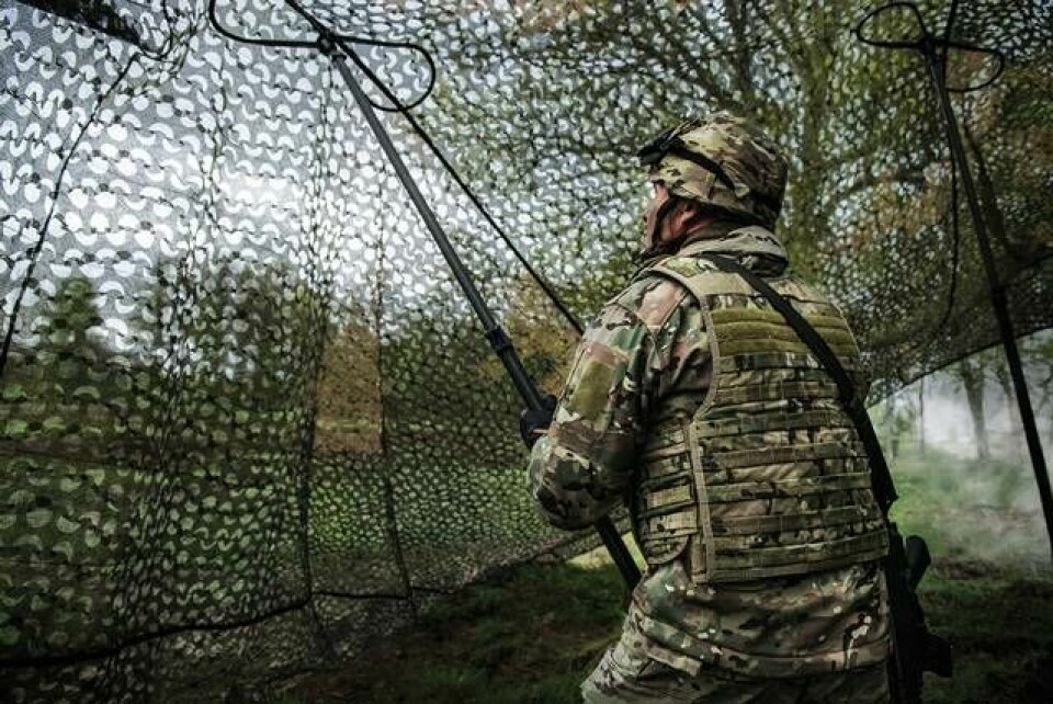Systemet heter Ultra Lightweight Camouflage Net Systems (ULCANS) och ska finnas i applikationer för både skogsområden och öknar. Foto: Saab