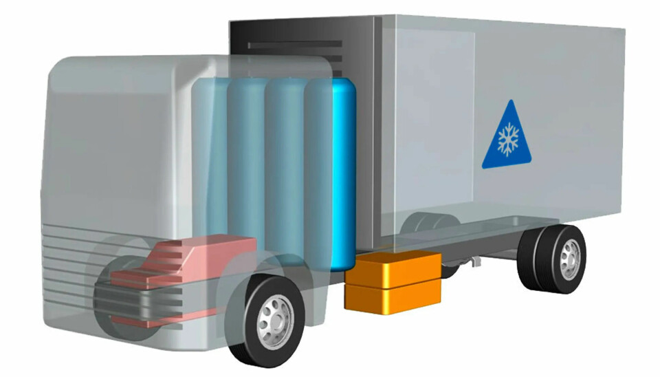 En modulär bränslecellslösning kan bli ett alternativ för elektriska lastbilar som har extra strömförbrukning, till exempel med kylaggregat.
