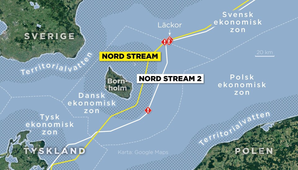 Okänt föremål hittat vid Nord Stream