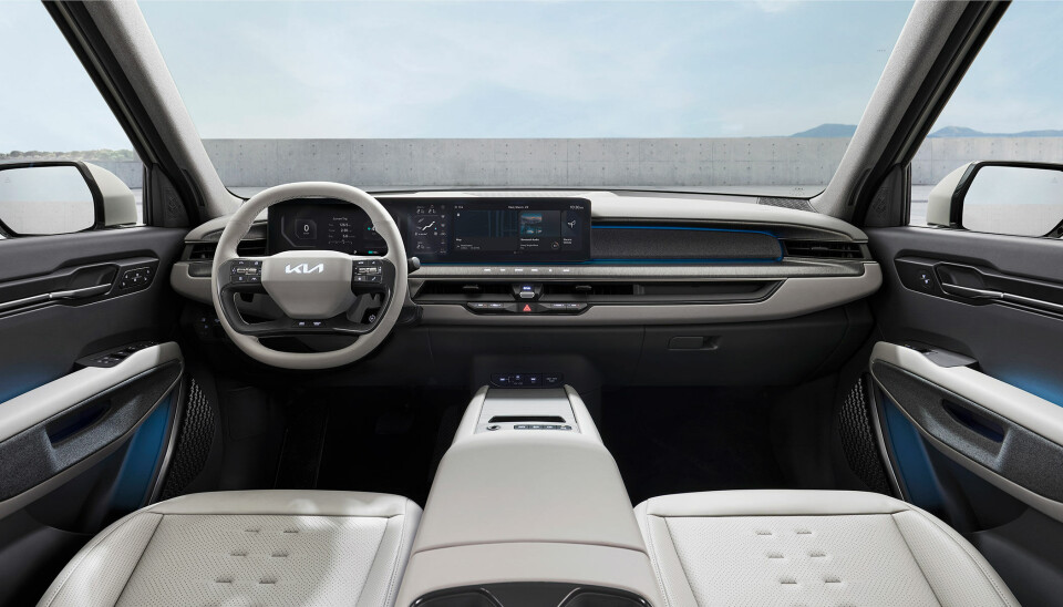 Kia EV9 på insidan. Kia EV9 på insidan.