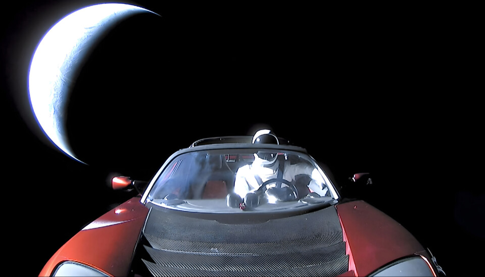 Space X Starman på tur i rymden. Space X Starman på tur i rymden.