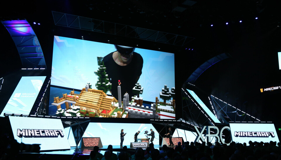 Svenska spelstudion Mojang blev känd världen över med spelet Minecraft. Företaget såldes till Microsoft 2014 men har kvar huvudkontoret i Stockholm. Bilden är från eventet Xbox E3, 2015.