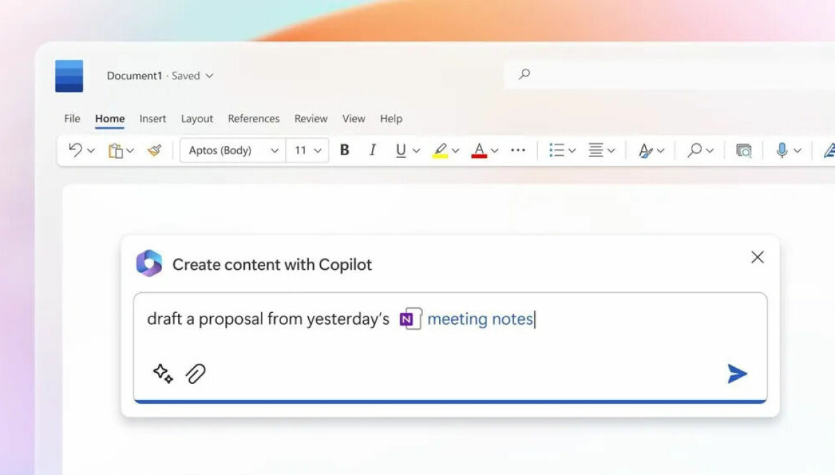 You can now “talk” to Office applications
