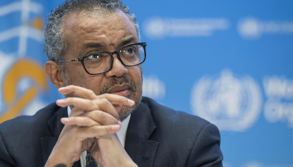 Världshälsoorganisationens generaldirektör Tedros Adhanom Ghebreyesus. Arkivbild. Tedros Adhanom Ghebreyesus