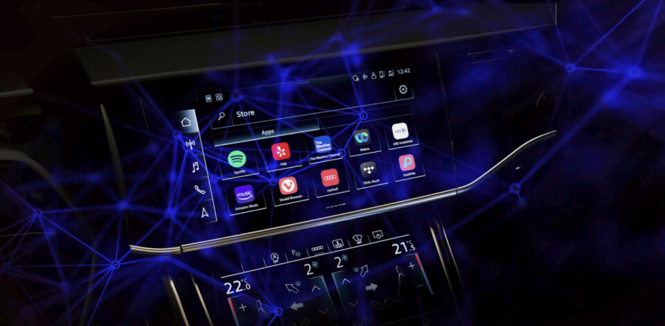 Infotainmentsystemet i en Audi – med tredjepartsappar