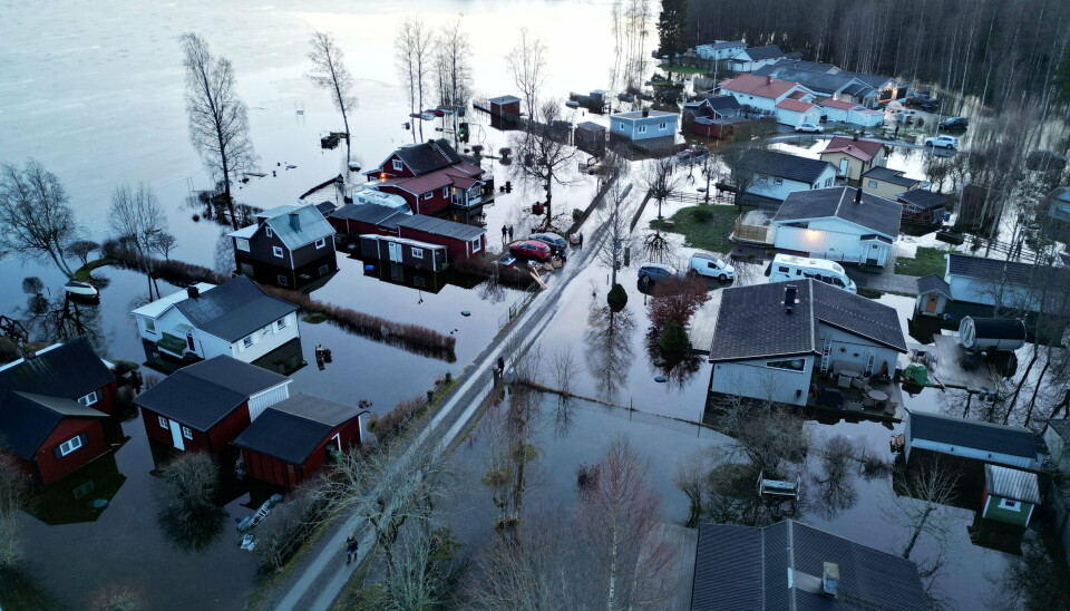 Gisshult i Småland drabbades hårt av översvämningar. Översvämning i Gisshult