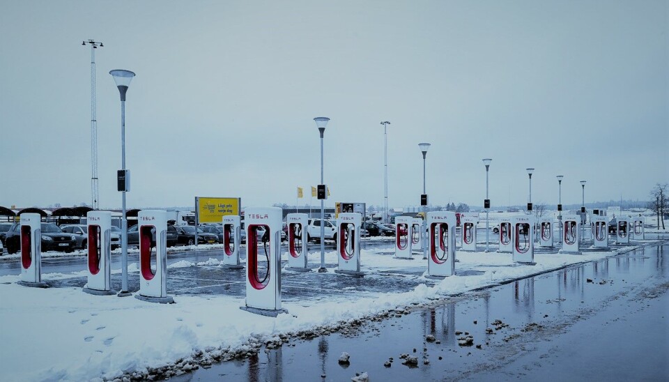 Tesla öppnar mega-station – blir Sveriges största
