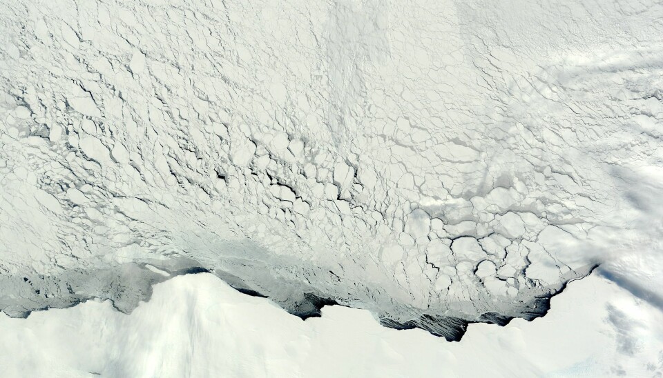 En av de platser där partiklarna kan ha bevarats är under Antarktis is.