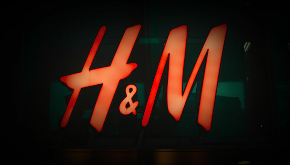 Röd H&M-logga