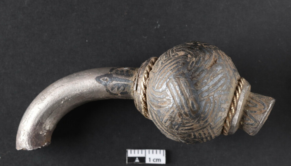 Fynden, mynt och silverbitar, visade sig komma från två vikingaskatter begravda några meter från varandra. Fynden, mynt och silverbitar, visade sig komma från två vikingaskatter begravda några meter från varandra.