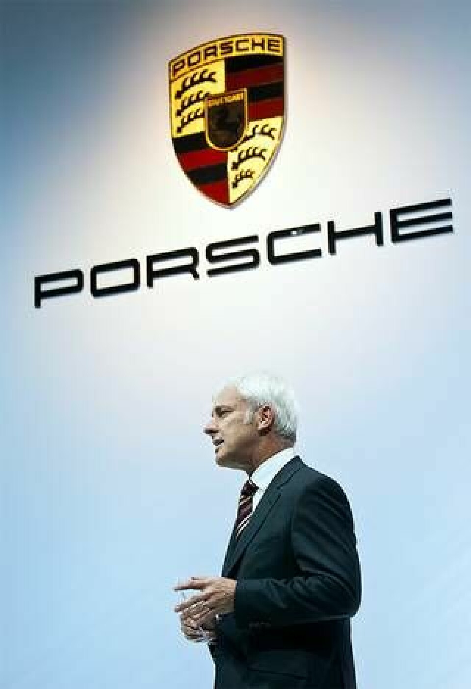 Volkswagens nya vd Matthias Müller var tidigare vd för Porsche, som nu dragits in i dieselskandalen. Foto: TT