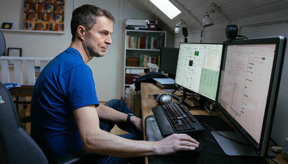 Bilden visar programmeraren Daniel Stenberg, skapare av överföringsverktyget Curl.