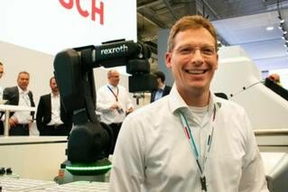 1. Sebastian A Krieger, försäljningschef för mobila robotar på Bosch Rexroth. Foto: Johan Kristensson