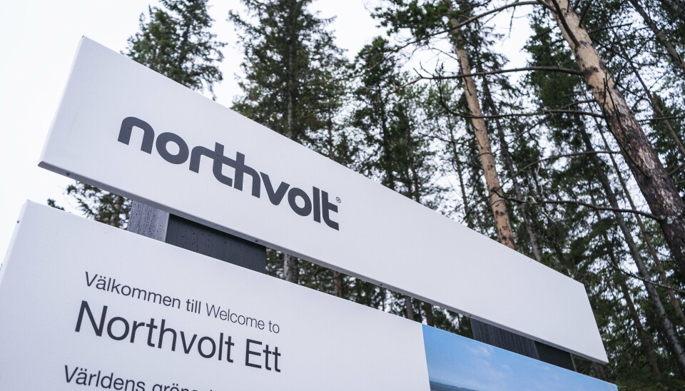Northvolts batterifabrik i Skellefteå. Arkivbild. Northvolts batterifabrik i Skellefteå. Arkivbild.