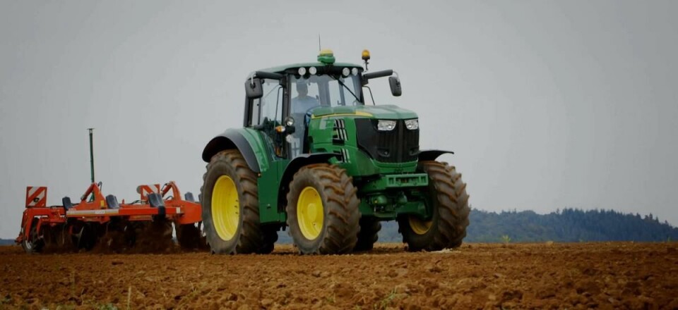 Batterielektriskt traktorkoncept från John Deere. Foto: John Deere Batterielektriskt traktorkoncept från John Deere. Foto: John Deere