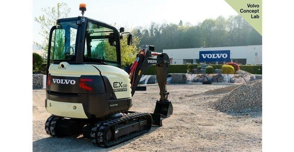 Batterielektrisk minigrävare från Volvo CE. Foto: Volvo CE Batterielektrisk minigrävare från Volvo CE. Foto: Volvo CE