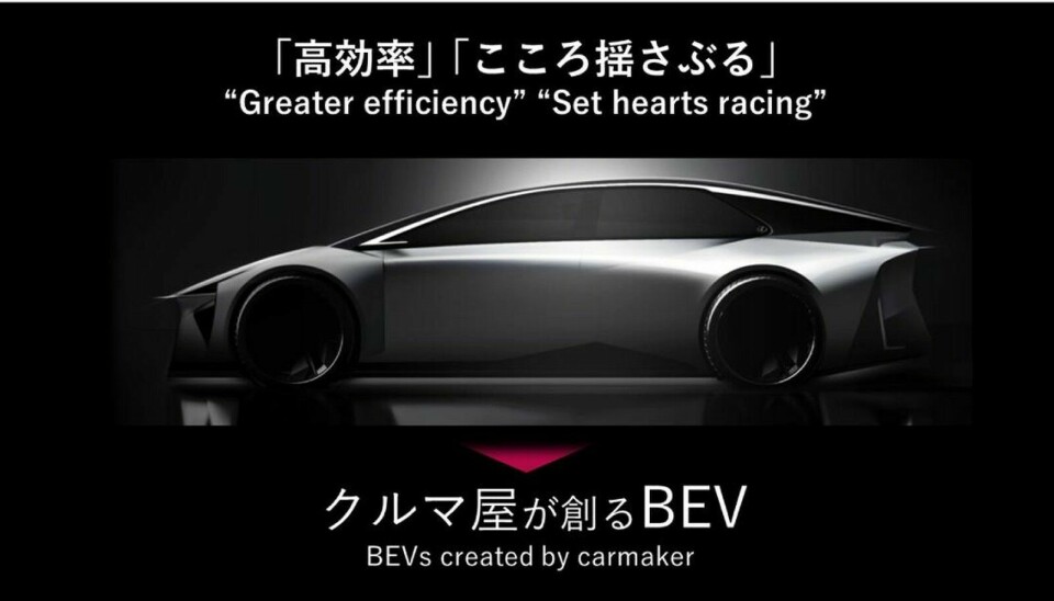 Glimt av Toyotas nästa elbil.