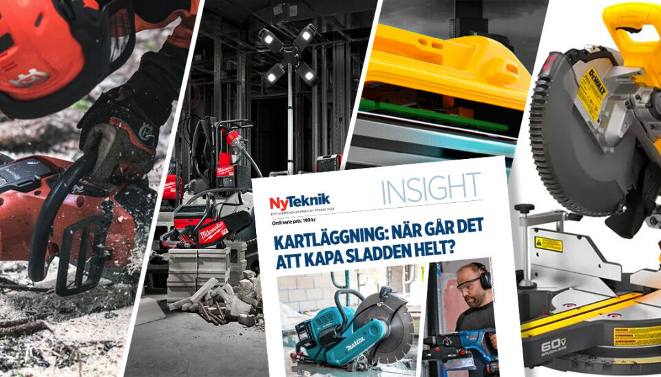 Ny Teknik Insight: När blir alla elverktyg helt batteridrivna? Collage av elverktyg