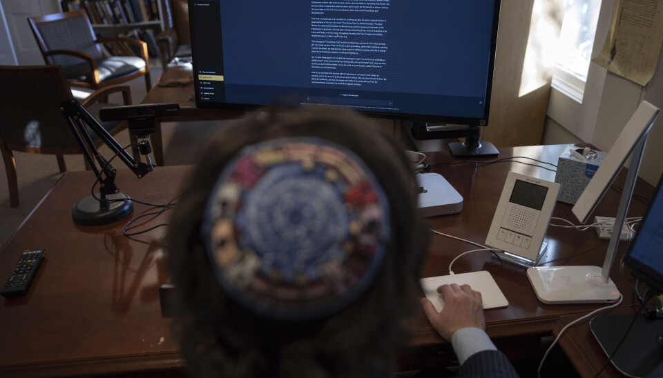 Joshua Franklin i USA experimenterar med att skriva en predikan med hjälp av chattrobotprogrammet Chat GPT. Inom EU grubblas nu över nya regler för den typen av program och annan artificiell intelligens. Arkivfoto. Joshua Franklin i USA experimenterar med att skriva en predikan med hjälp av chattrobotprogrammet Chat GPT. Inom EU grubblas nu över nya regler för den typen av program och annan artificiell intelligens. Arkivfoto.