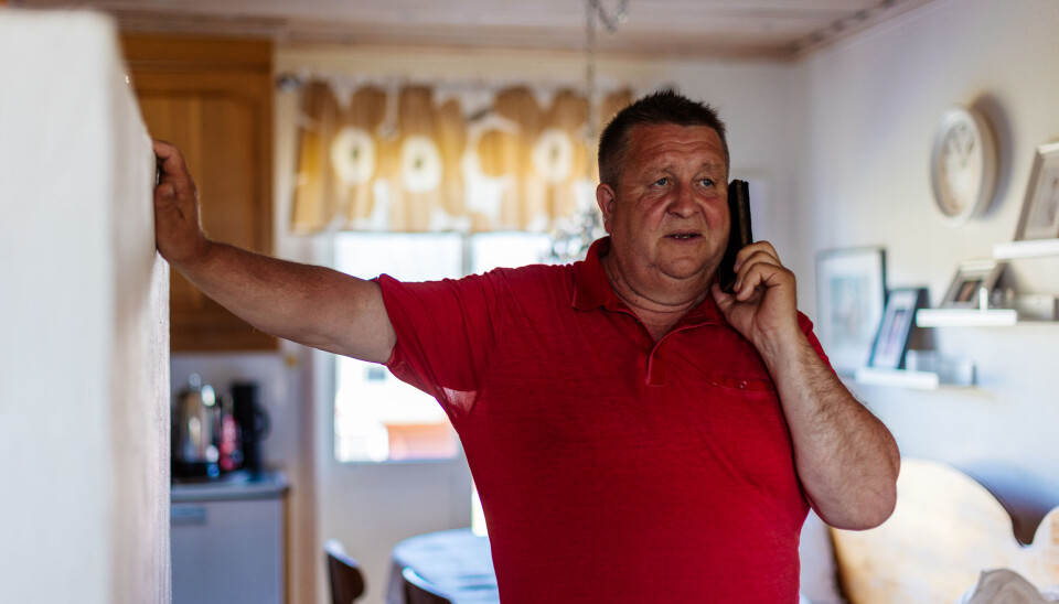 Tomas Mörtberg, kommunalråd (C) och ägare av lantbruket som har en gård i byn Juoksengi. Tomas Mörtberg, kommunalråd (C) och ägare av lantbruket som har en gård i byn Juoksengi.