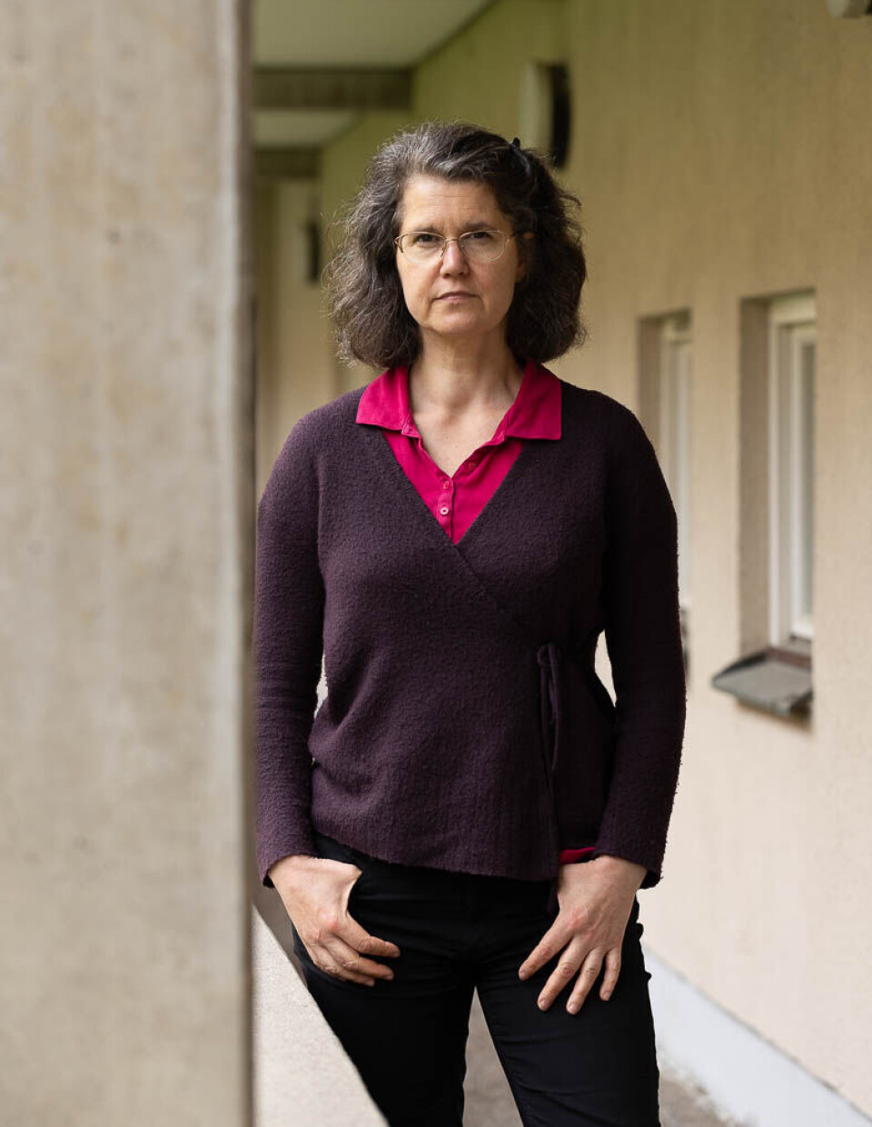 Linda Nohrstedt, energy reporter at Ny Teknik. Woman in burgundy sweater.