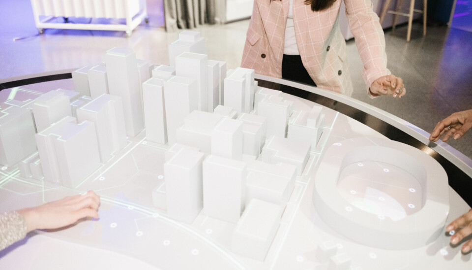 3d-modell av en stad.