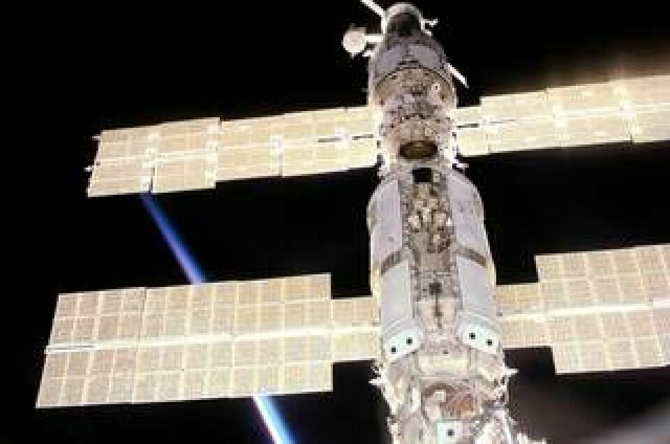 Den internationella rymdstationen ISS. Arkivbild. Foto: AP/TT