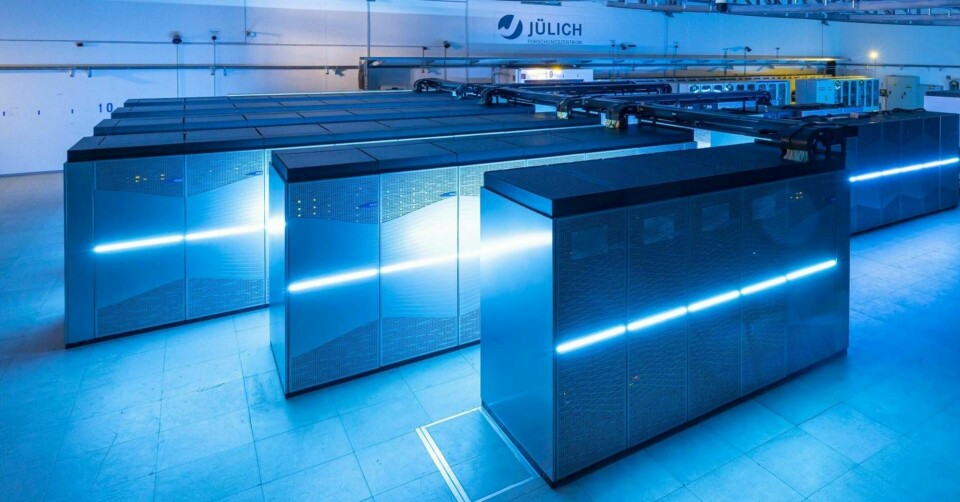 Superdatorn Juwels är den snabbaste datorn vid JSC i dag. Under nästa år får den sällskap av Jupiter med en prestanda på över 1 exaflops. Foto: Forschungszentrum Jülich / Sascha Kreklau