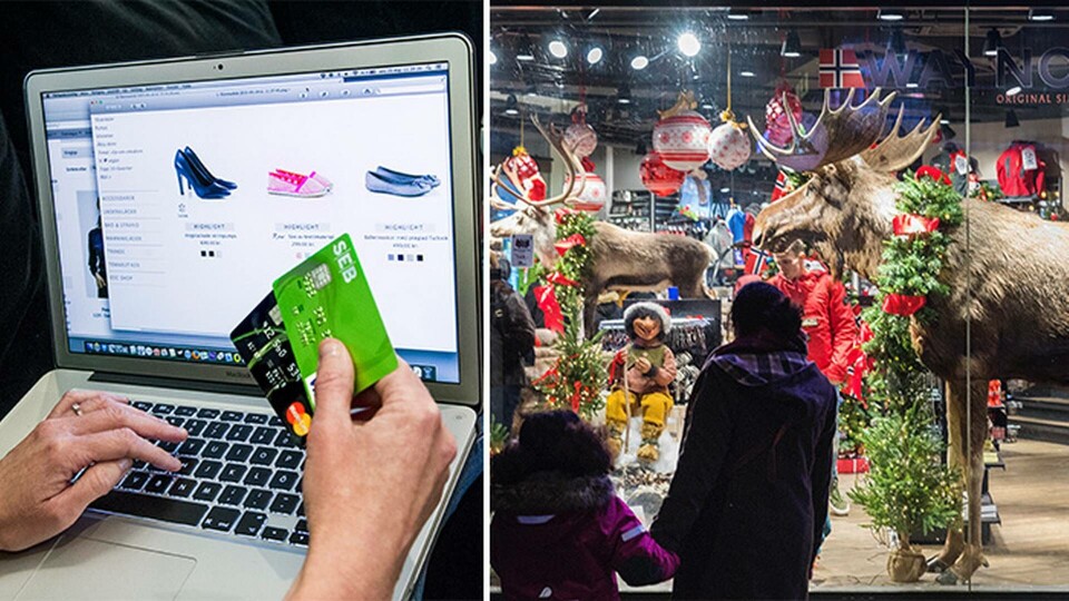 Näthandeln ökade med 14 procent i antal transaktioner hos svenska e-handelsföretag i december. Foto: TT Näthandeln ökade med 14 procent i antal transaktioner hos svenska e-handelsföretag i december. Foto: TT