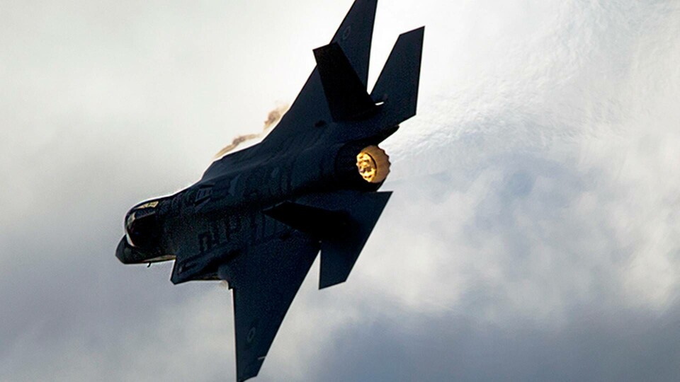 Arkivbild av den israeliska flygvapnets F-35-plan. Foto: AP Photo/Ariel Schalit/TT Arkivbild av den israeliska flygvapnets F-35-plan. Foto: AP Photo/Ariel Schalit/TT
