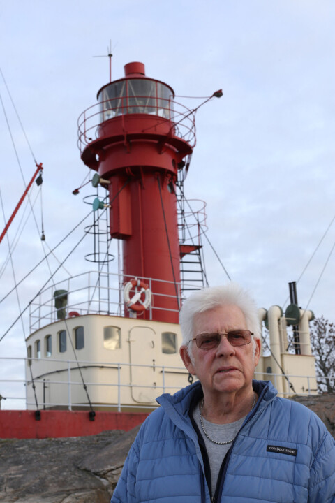 Tommy Andersson, son till fyrvaktare Josef Andersson i Öregrund. Foto: Mats Karlsson Tommy Andersson, son till fyrvaktare Josef Andersson i Öregrund. Foto: Mats Karlsson