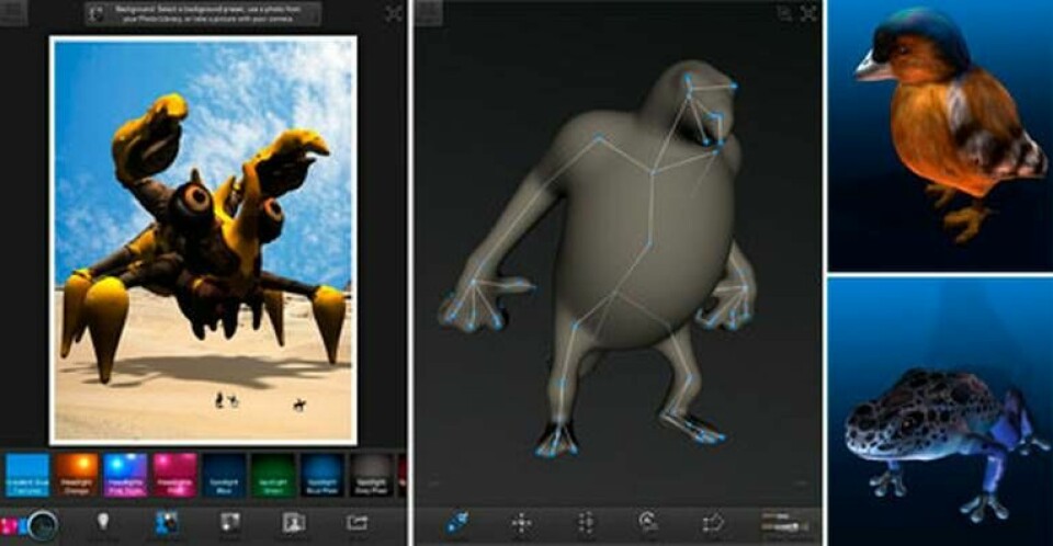 Med appen 123D Creature är det lätt att modellera egna 3d-figurer.
