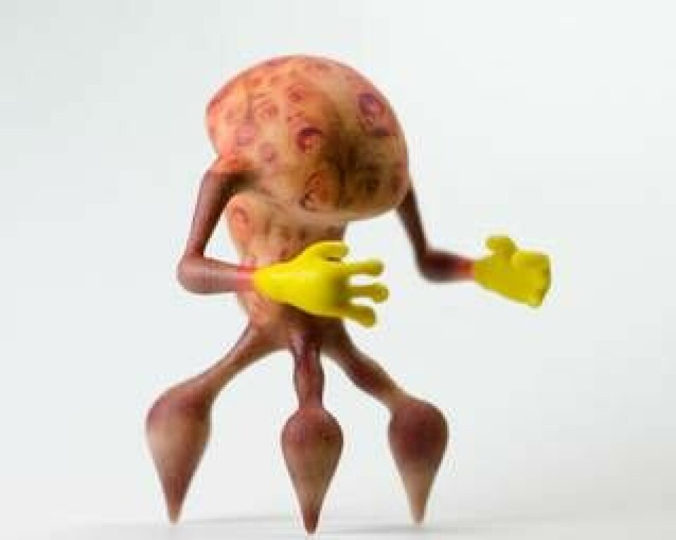 En 3d-utskrift av en figur från 123D Creature. Foto: Sculpteo